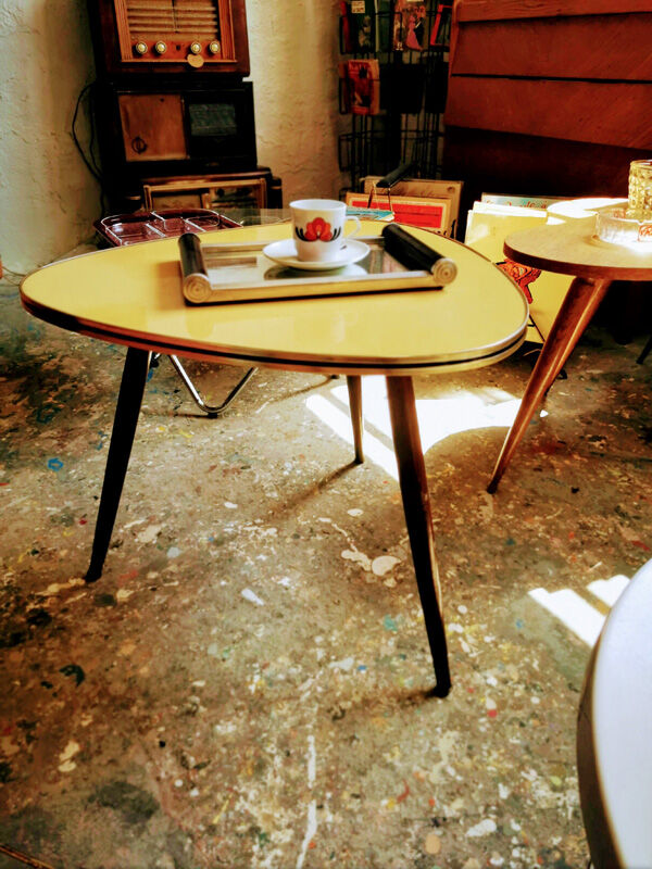 Vintage tripod coffee table