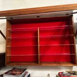 Wall display case for Collection - Wood and Plexiglass D 18 cm / W 106 cm / H 7 cm