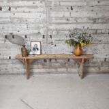 Fir farmhouse bench