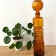 Amber carafe from Empoli from the 1960s - Quatrefoil