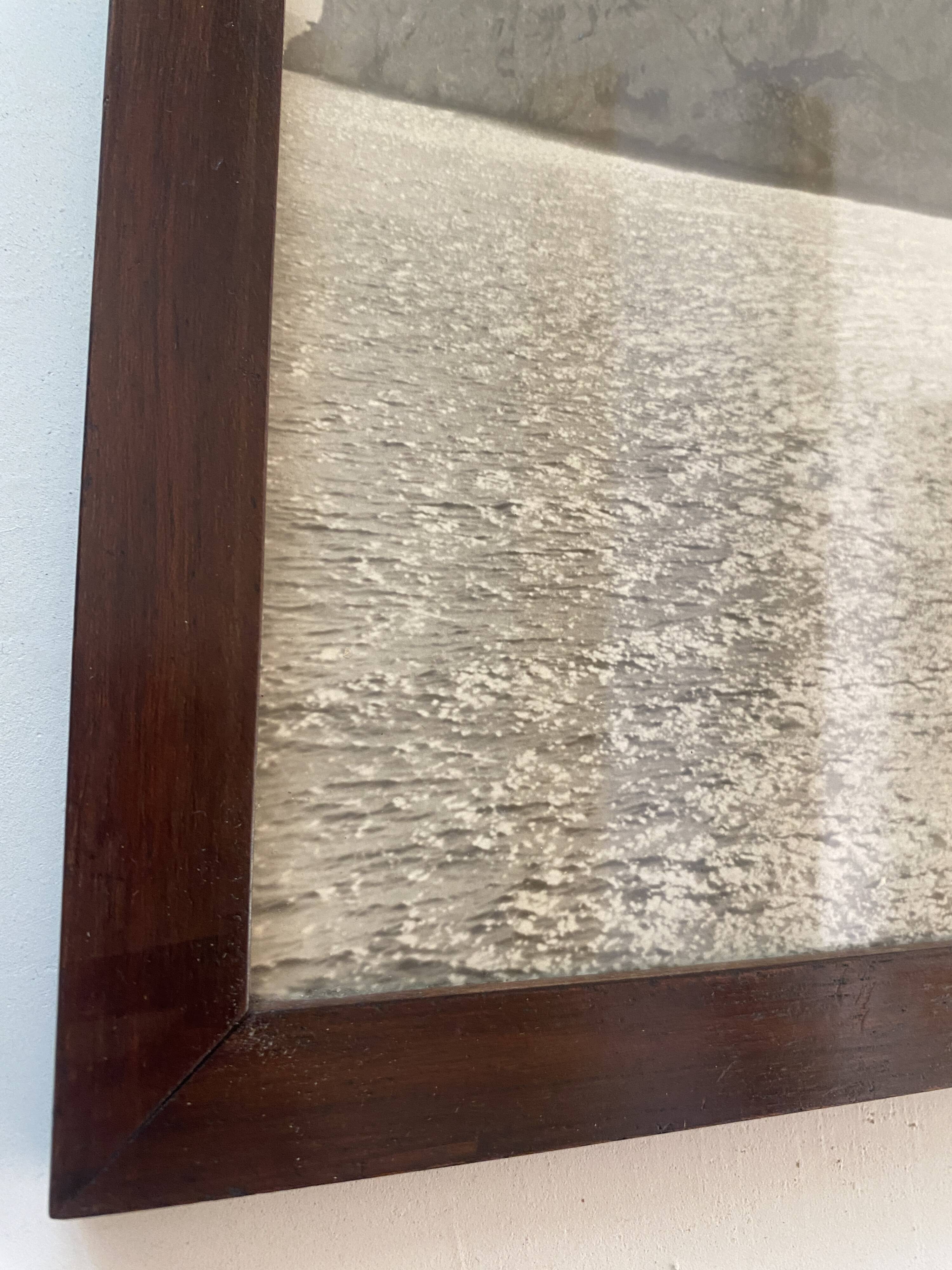 Old photo under glass