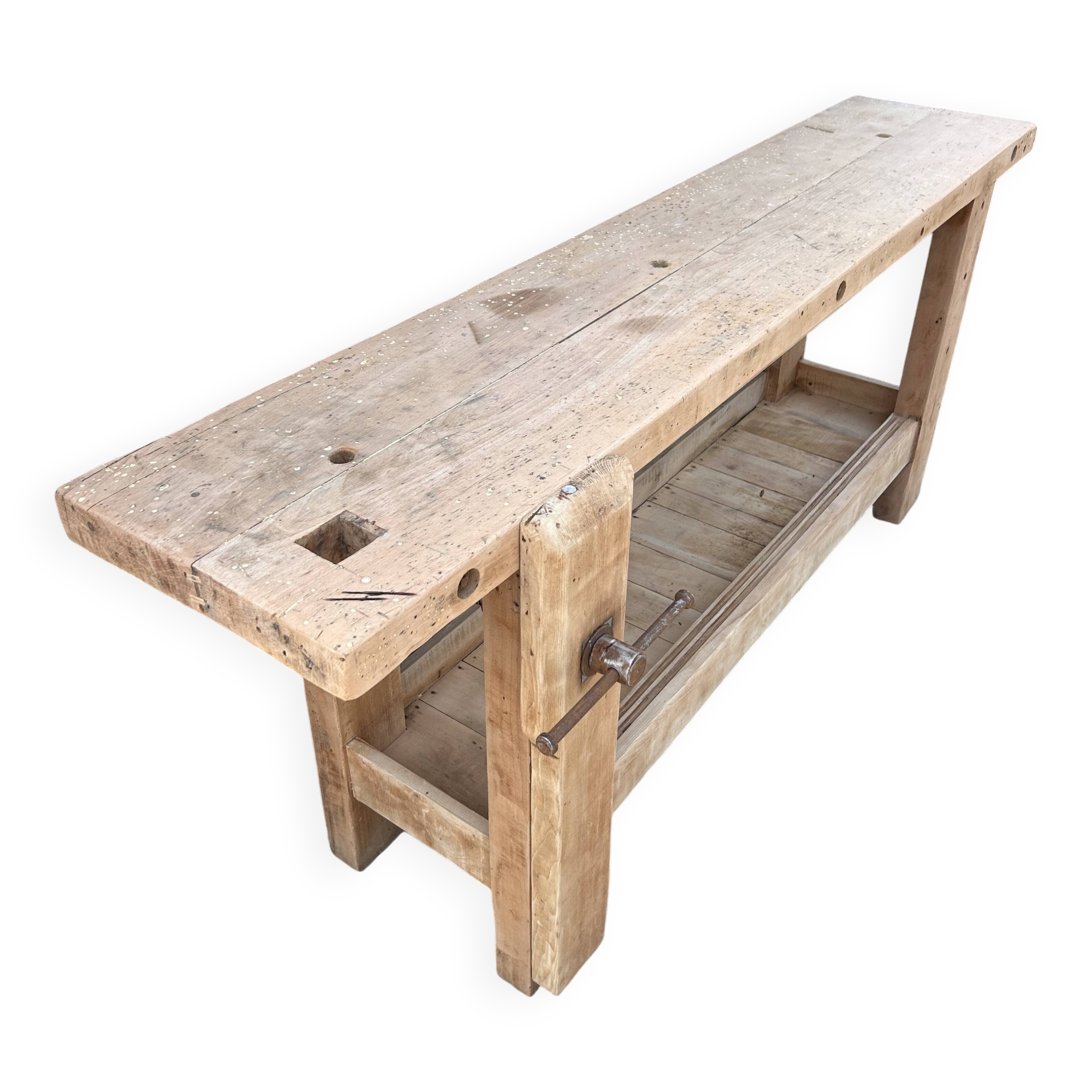 Renovated carpenter's workbench