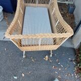 Wicker baby bed