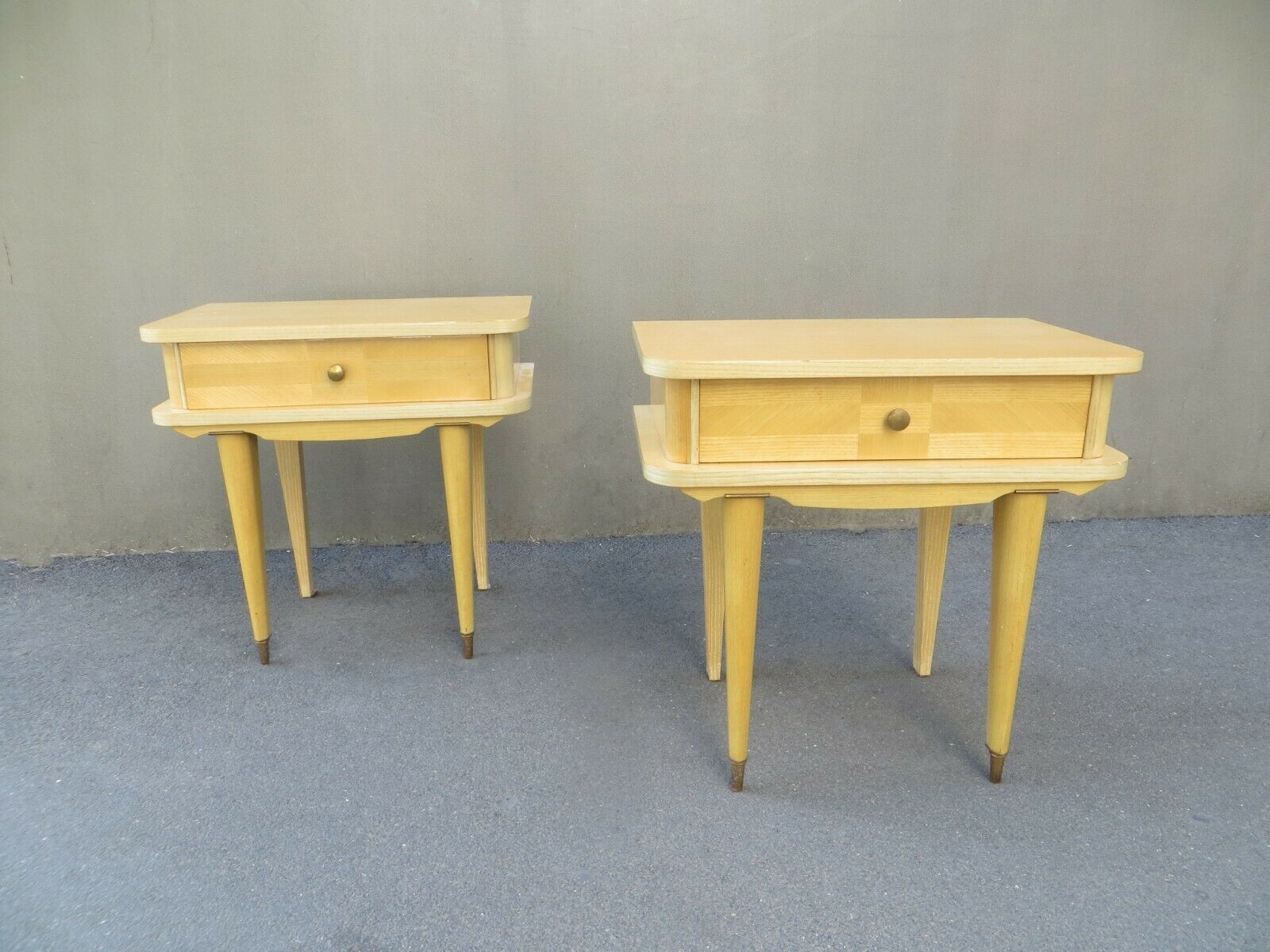 Pair of art deco bedside tables