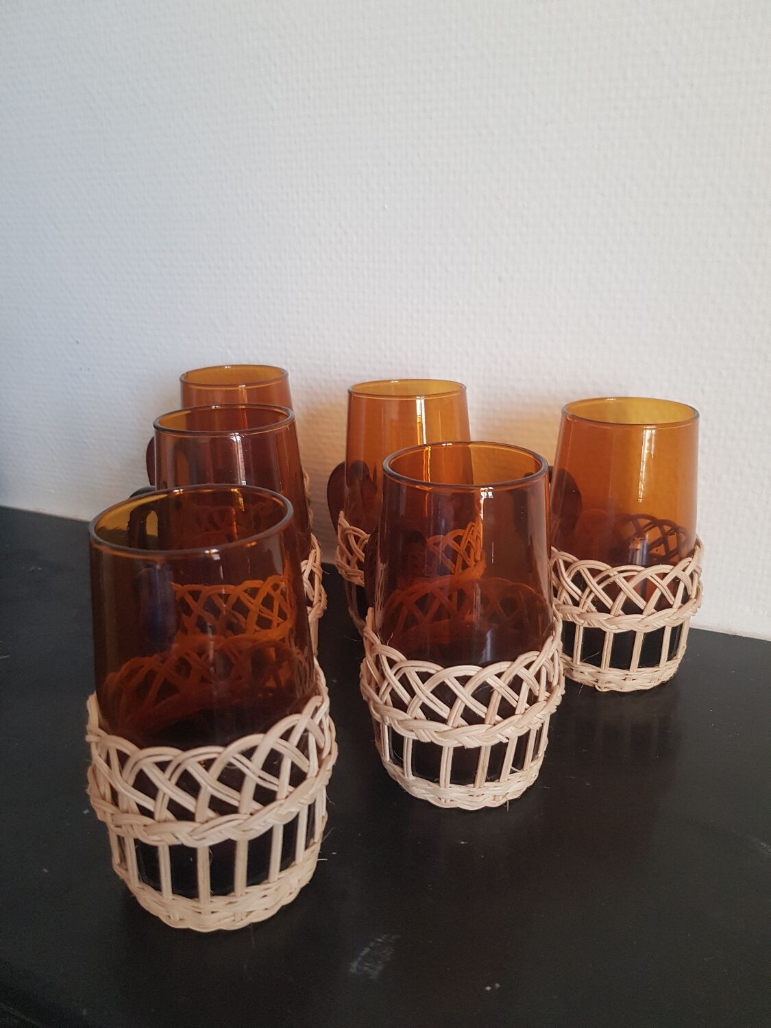Lot de 6 verres vintage