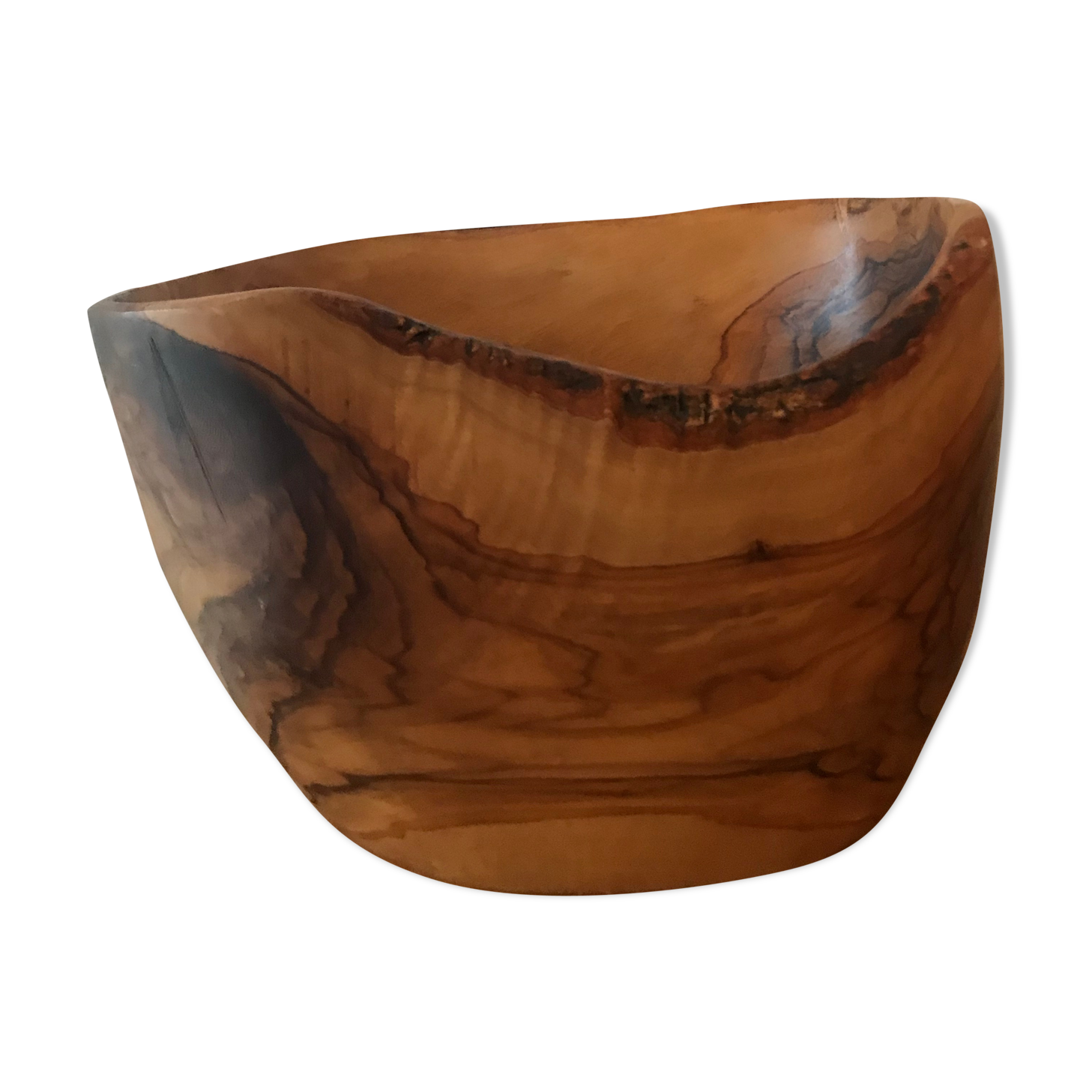 Large wooden bowl