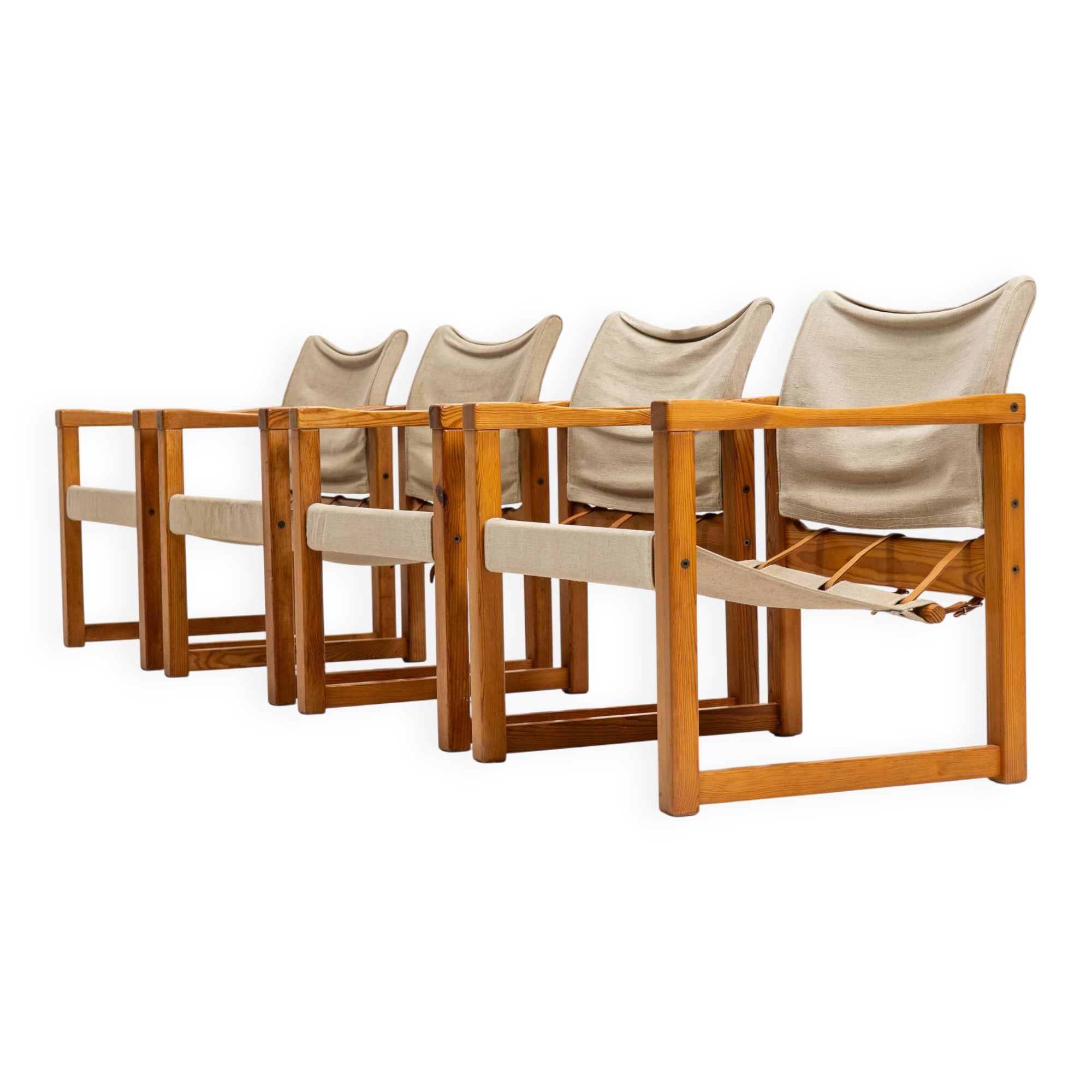 Ensemble de quatre fauteuils Karin Mobring modèle Diana par Ikea en Suède, années 1970