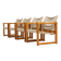Ensemble de quatre fauteuils Karin Mobring modèle Diana par Ikea en Suède, années 1970