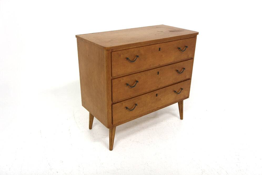 Commode scandinave en orme, Swedish modern, Suède, 1940