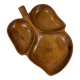 Small teak fruit bowl