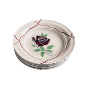 Set of 6 deep plates Saint-Amand "Dominique" 1950s Hand Decorated