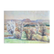 Watercolor painting maurice thevenin (1895-1967) "from santenay" burgundy