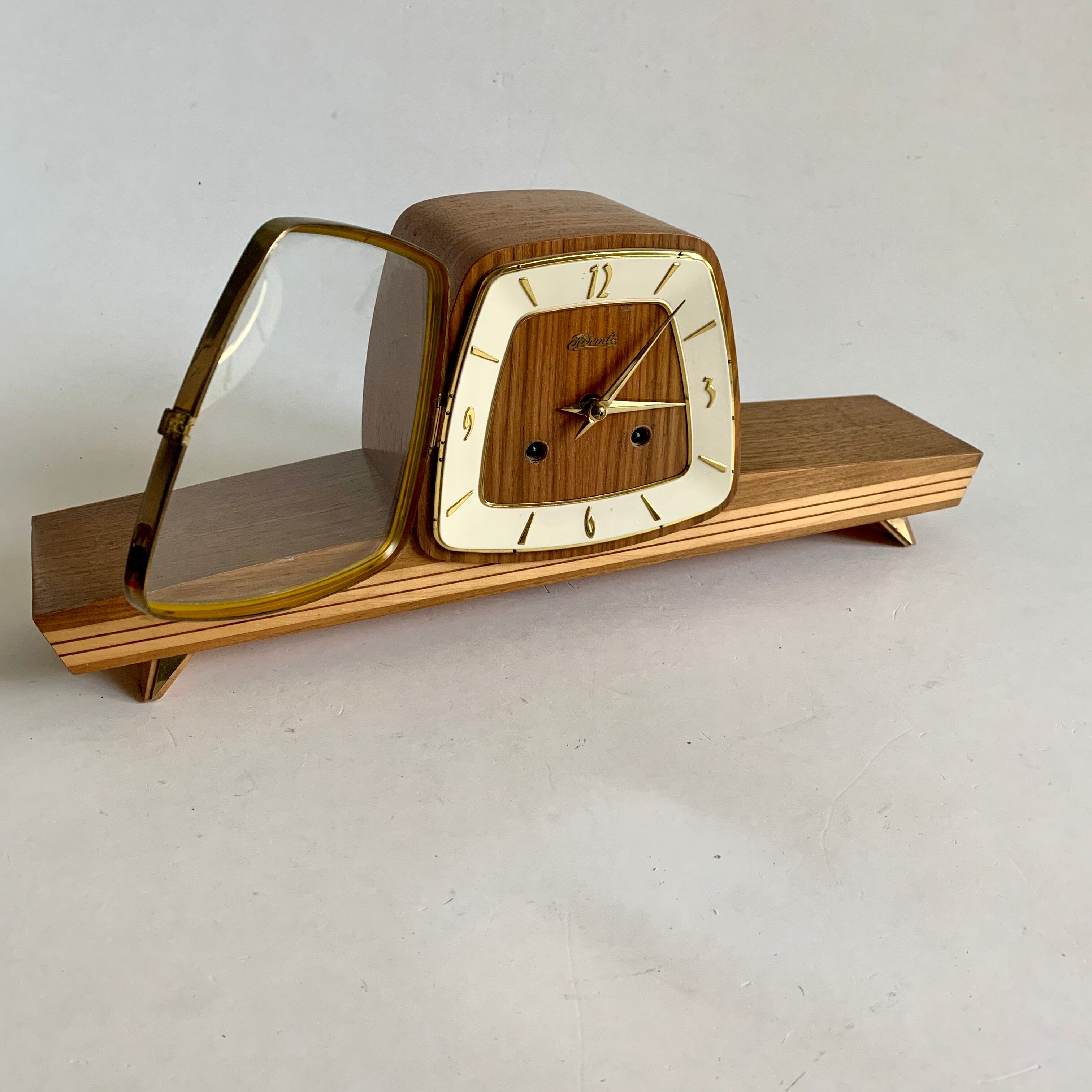 Art Deco Style Mantel Clock Hermle, 1960s