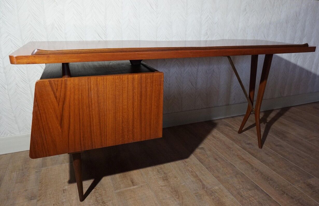 Mid-Century Dutch Modern Writing Desk by Louis Van Teeffelen for Wébé, 1950s
