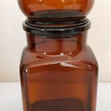 4  amber glass jars  70