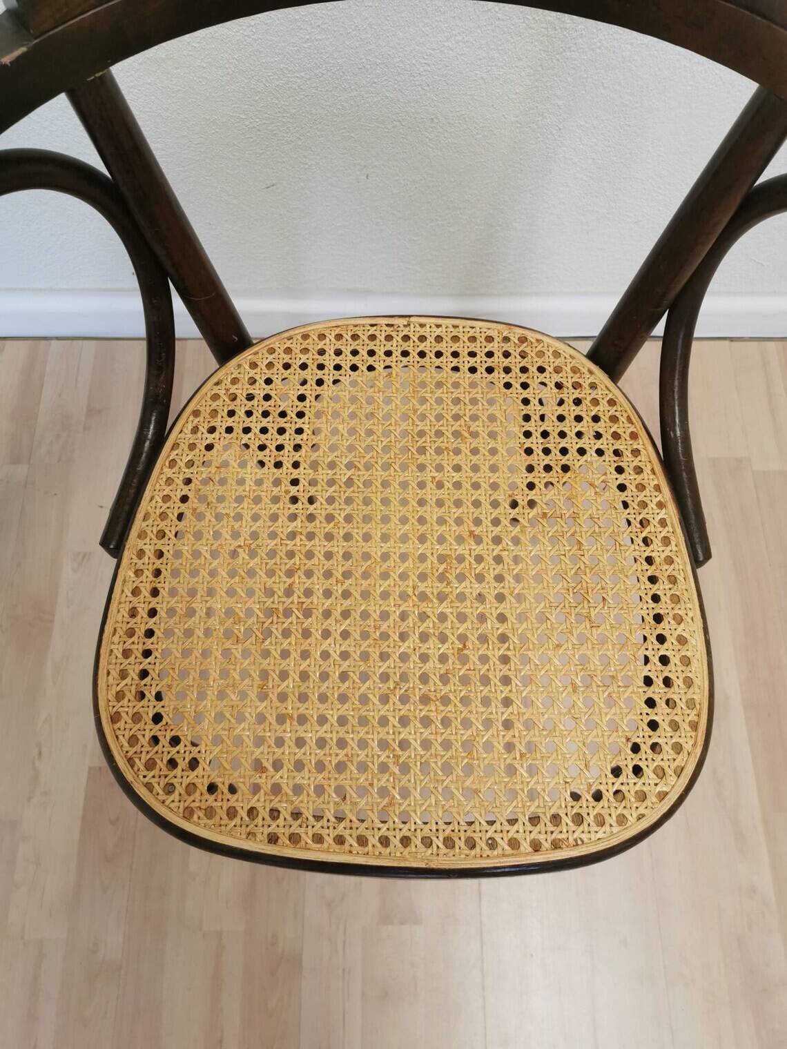 Vintage Bentwood Dining Chair with Cane Seat - Thonet Style