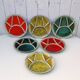 Six ceramic fondue plates Hugo Kohler Biel