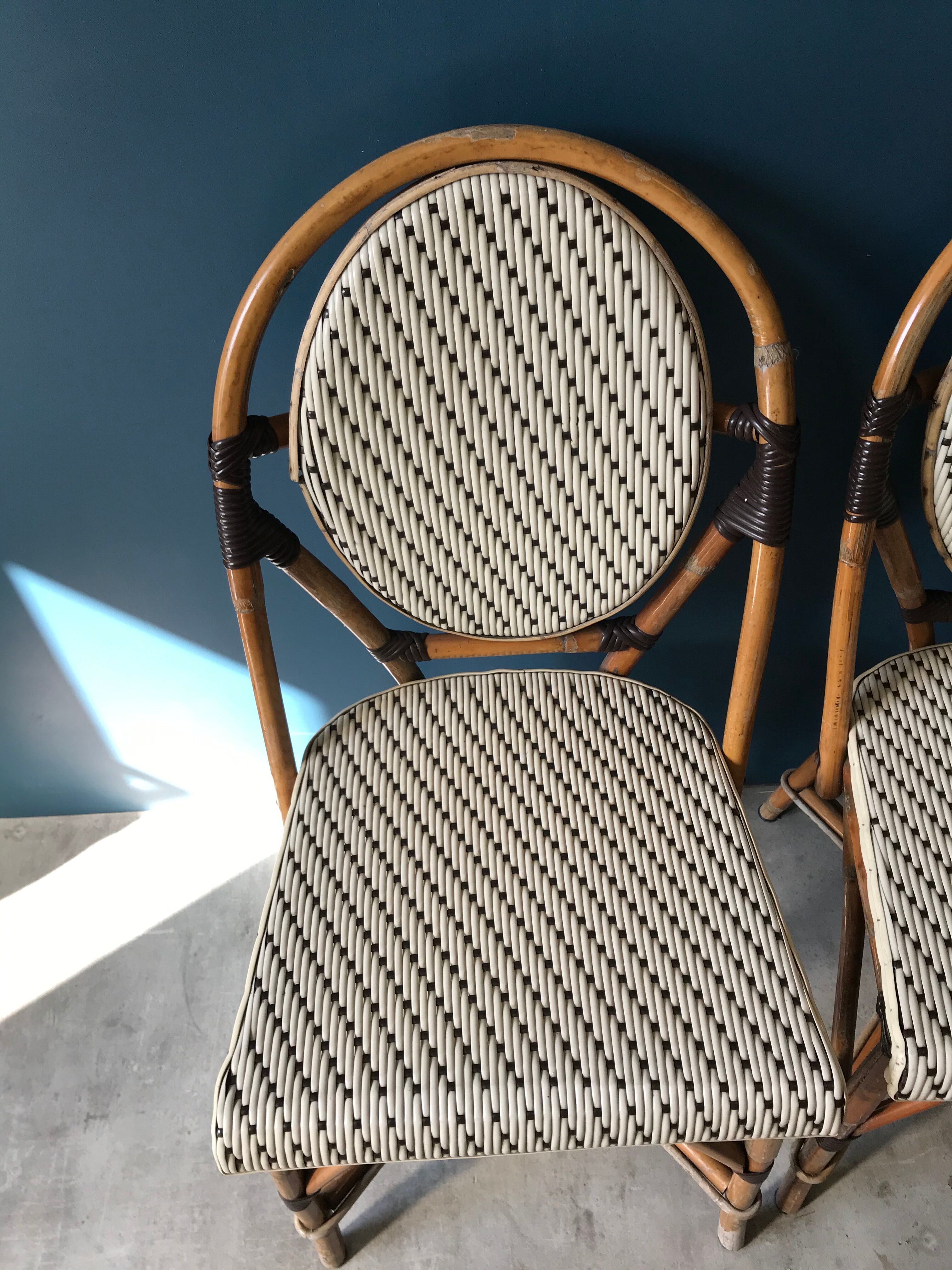 Series of 4 Parisian bistro chairs