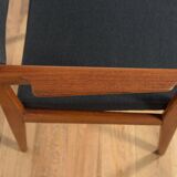 Mid-Century Teak & Leather Armchair by Erik Buck for Ørum Møbelfabrik, Denmark 1960s