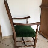 Green armchair