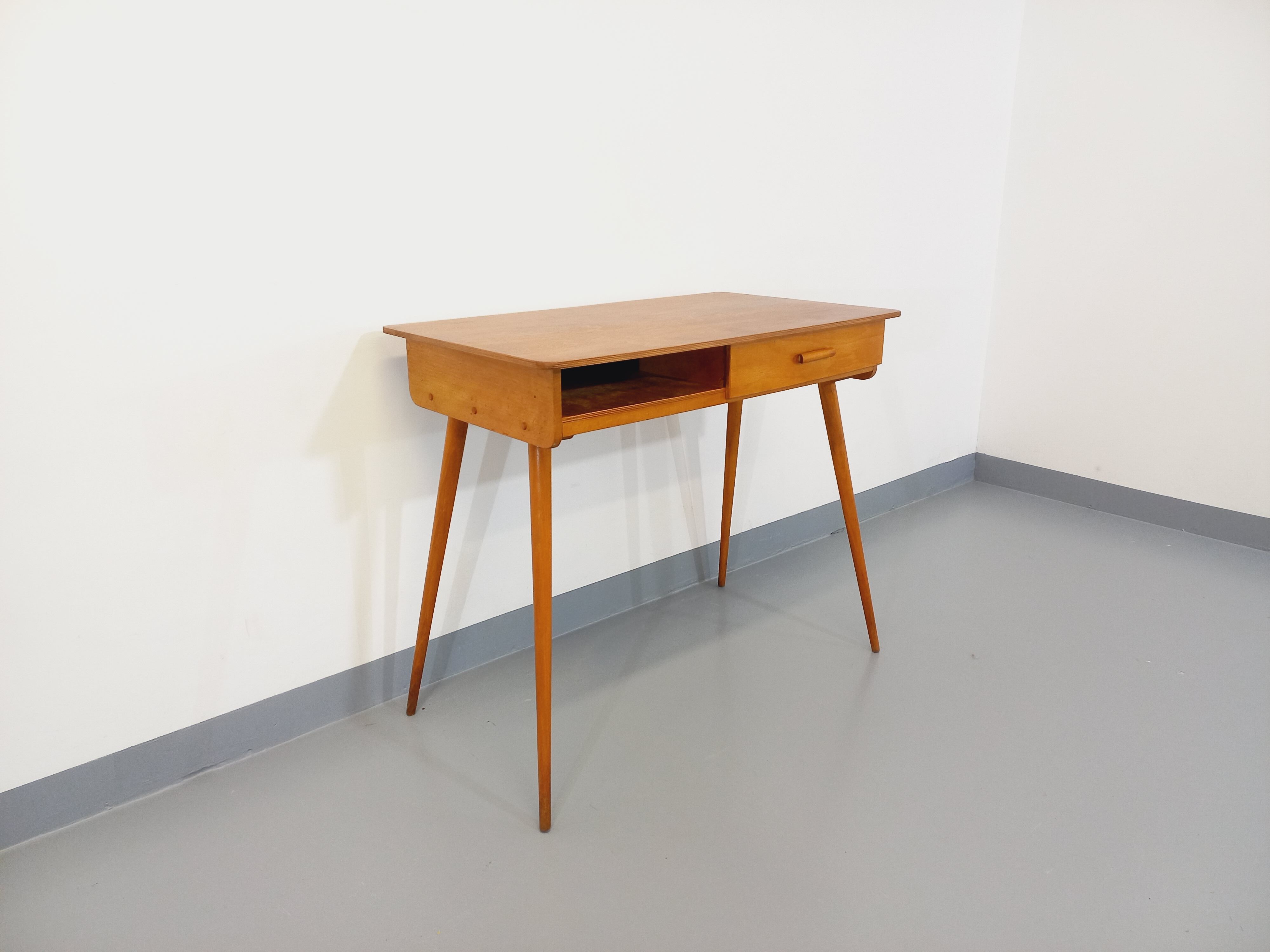 Vintage Baumann wooden desk from the 50s