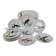 Gien service model birds in polychrome earthenware hand painted