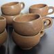 Set of 10 stoneware coffee cups