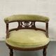 Fauteuil empire velours vert ancien