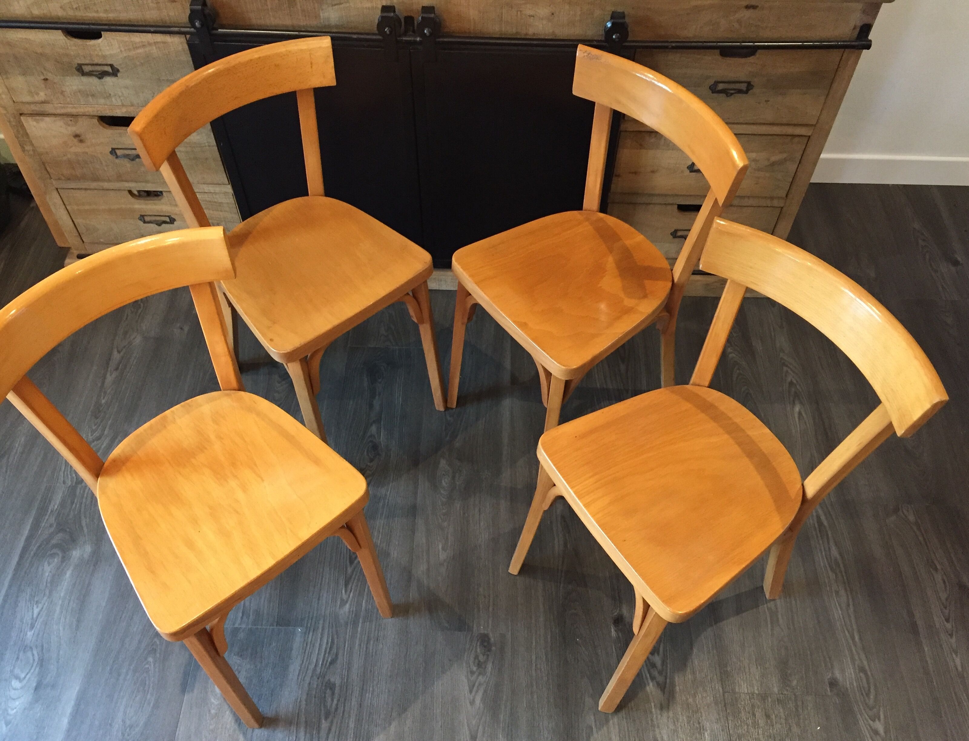 Set of 4 chairs bistro baumann