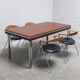 Table à manger extensible par Roger De Winter pour E.M.Y., années 1960.
