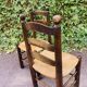 Paire de chaises bois et paillage