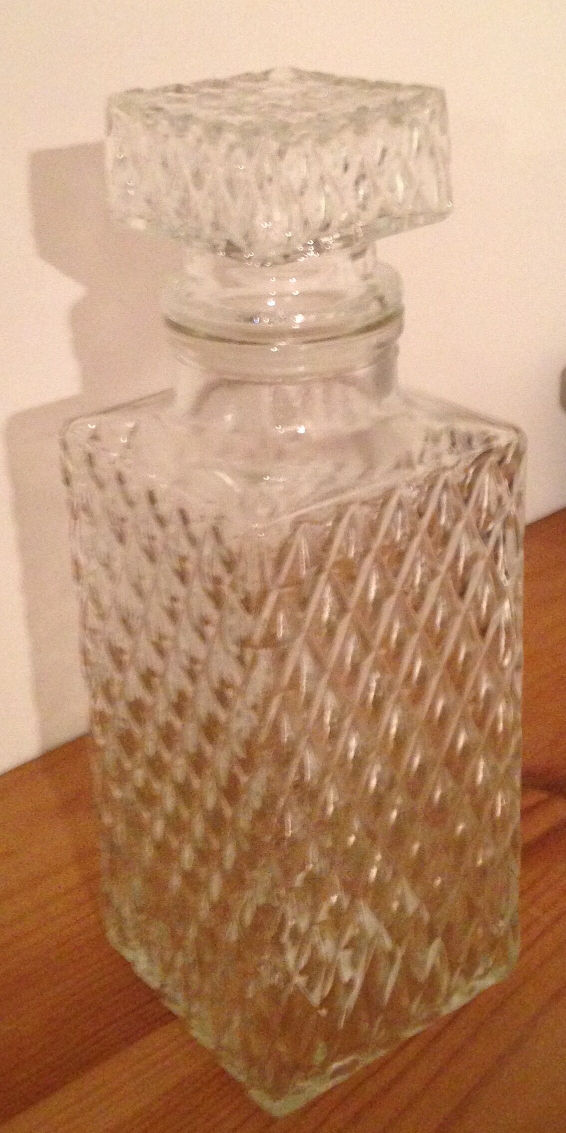 Carafe à whisky vintage en verre