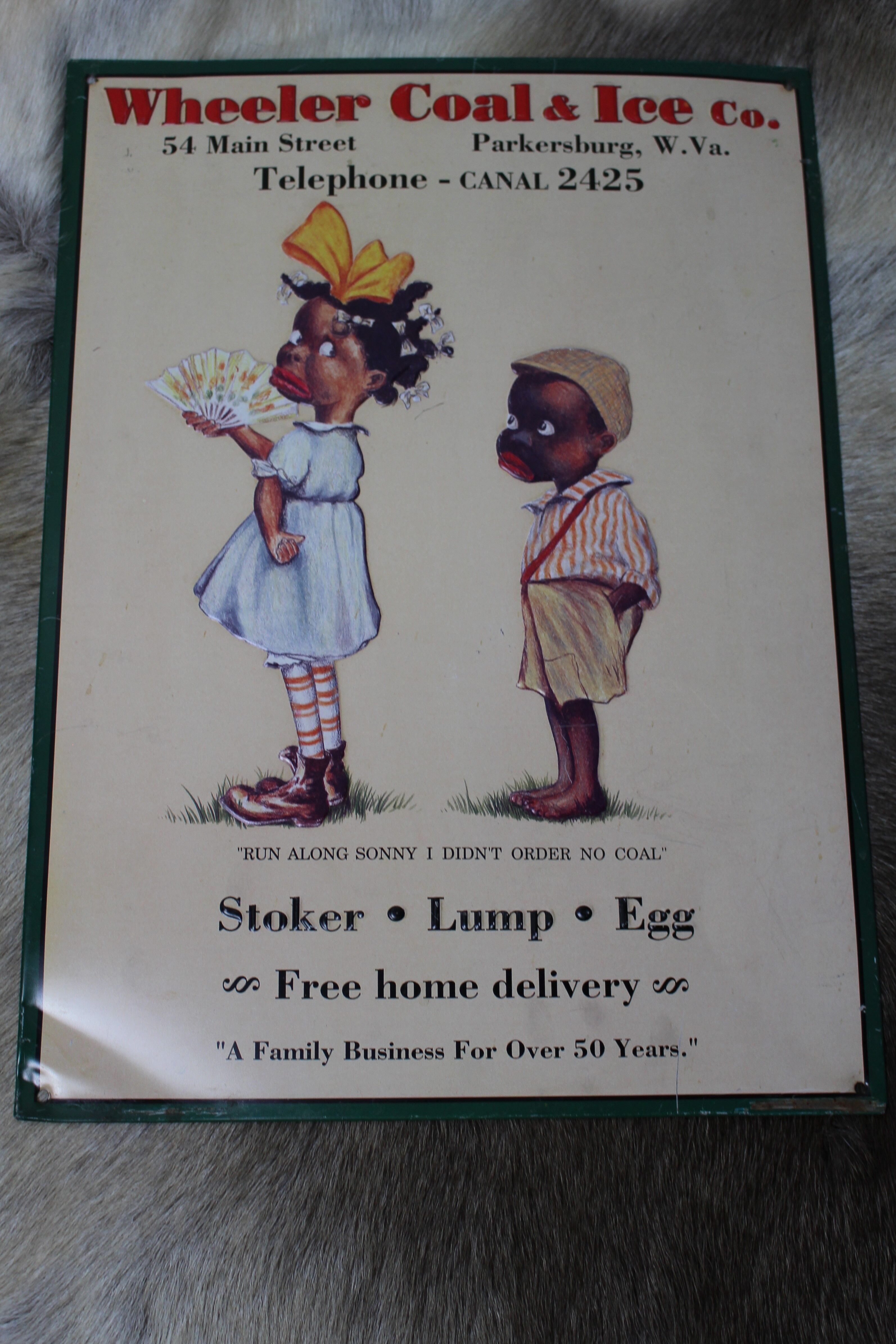 American humorous enamel plate