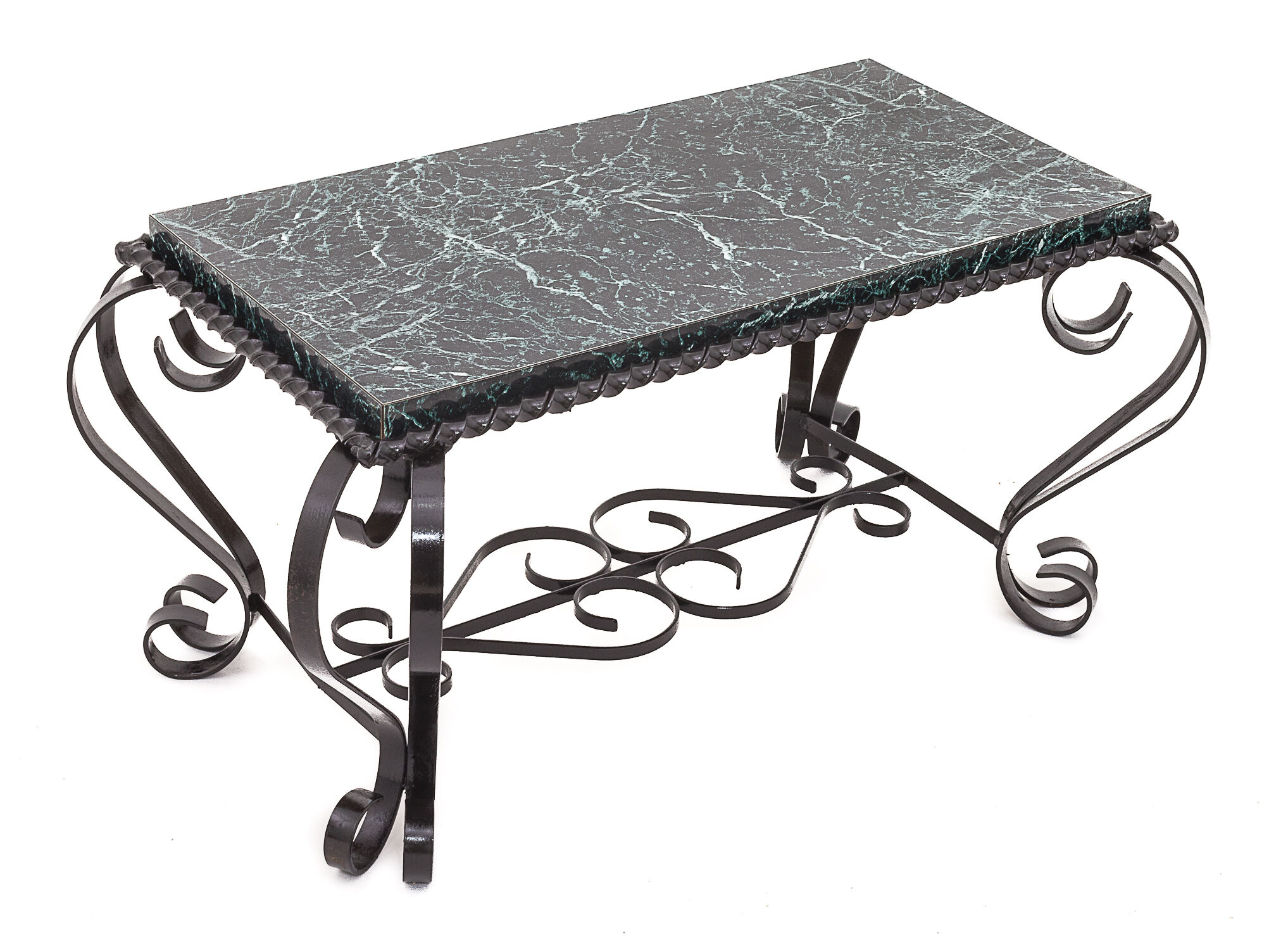Wrought iron coffee table