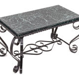 Wrought iron coffee table