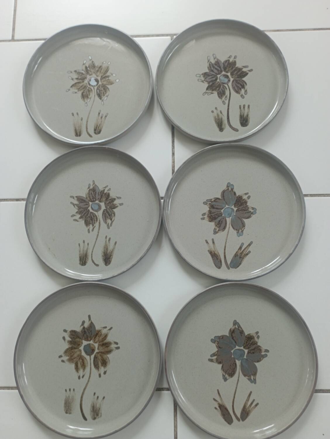 Flat plate in real France stoneware