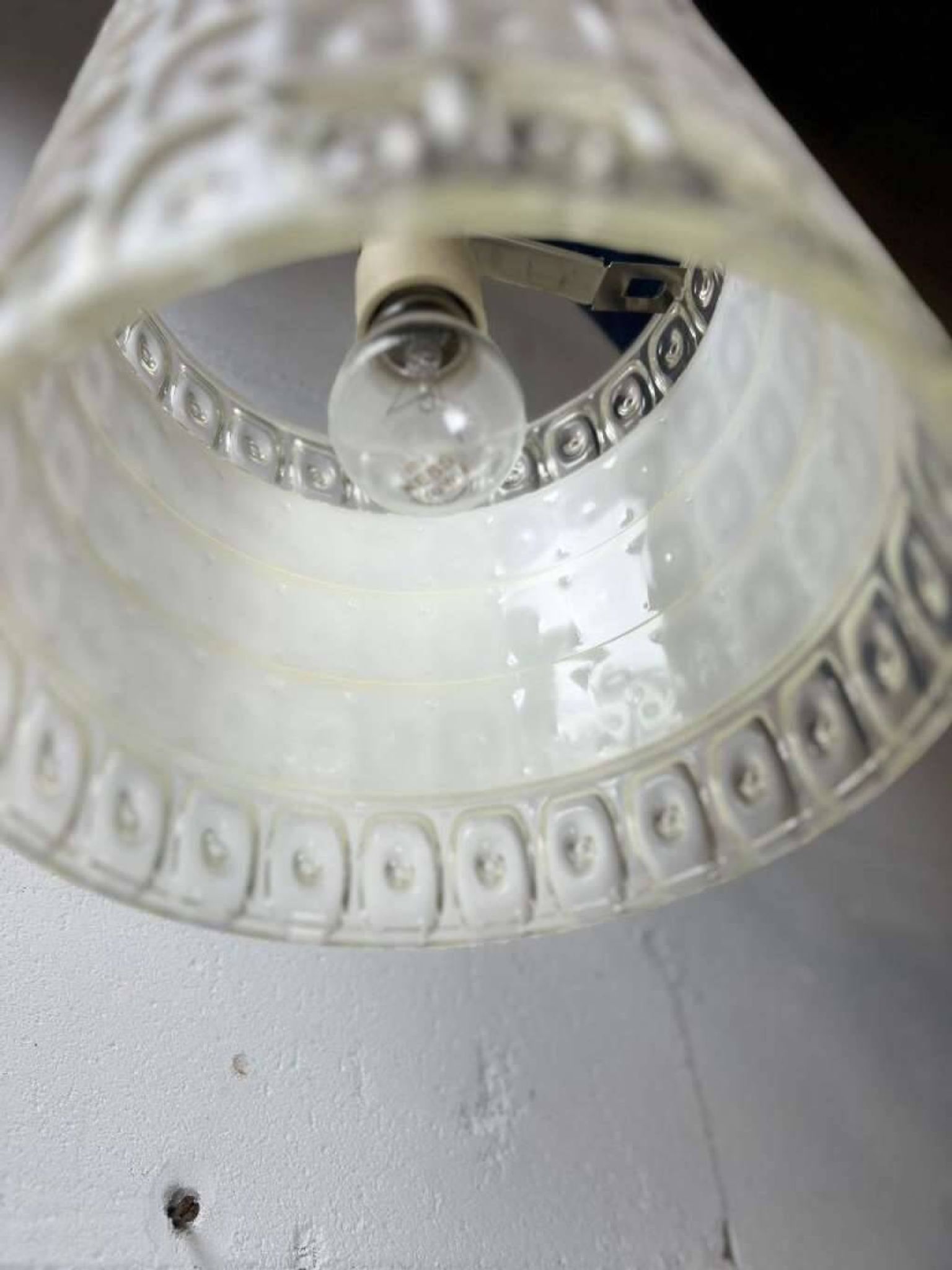 Suspension / lustre vintage en plexi erco