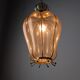 Barovier & Toso Murano blown glass lantern with 24k gold and brass, 1960s