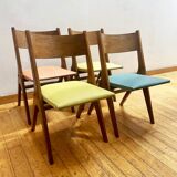 Set of 4 chairs by René-Jean Caillette