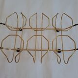 Set of 6 vintage glasses in their basket