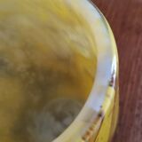 Yellow glass vase
