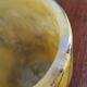 Yellow glass vase
