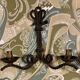 Paire d’appliques en fer forgé cordé