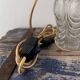 Lot de deux baladeuses vintage en verre ciselé