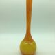 Vase soliflore orange et jaune vintage, signé