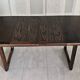 Vintage extendable dining table – sled base – modernist design