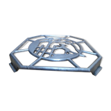 Underaplate art deco aluminum