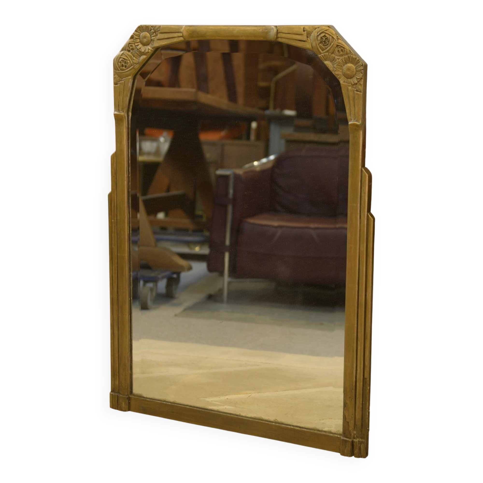 Miroir art déco verre biseauté 1930’s