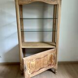Walnut sideboard or display cabinet