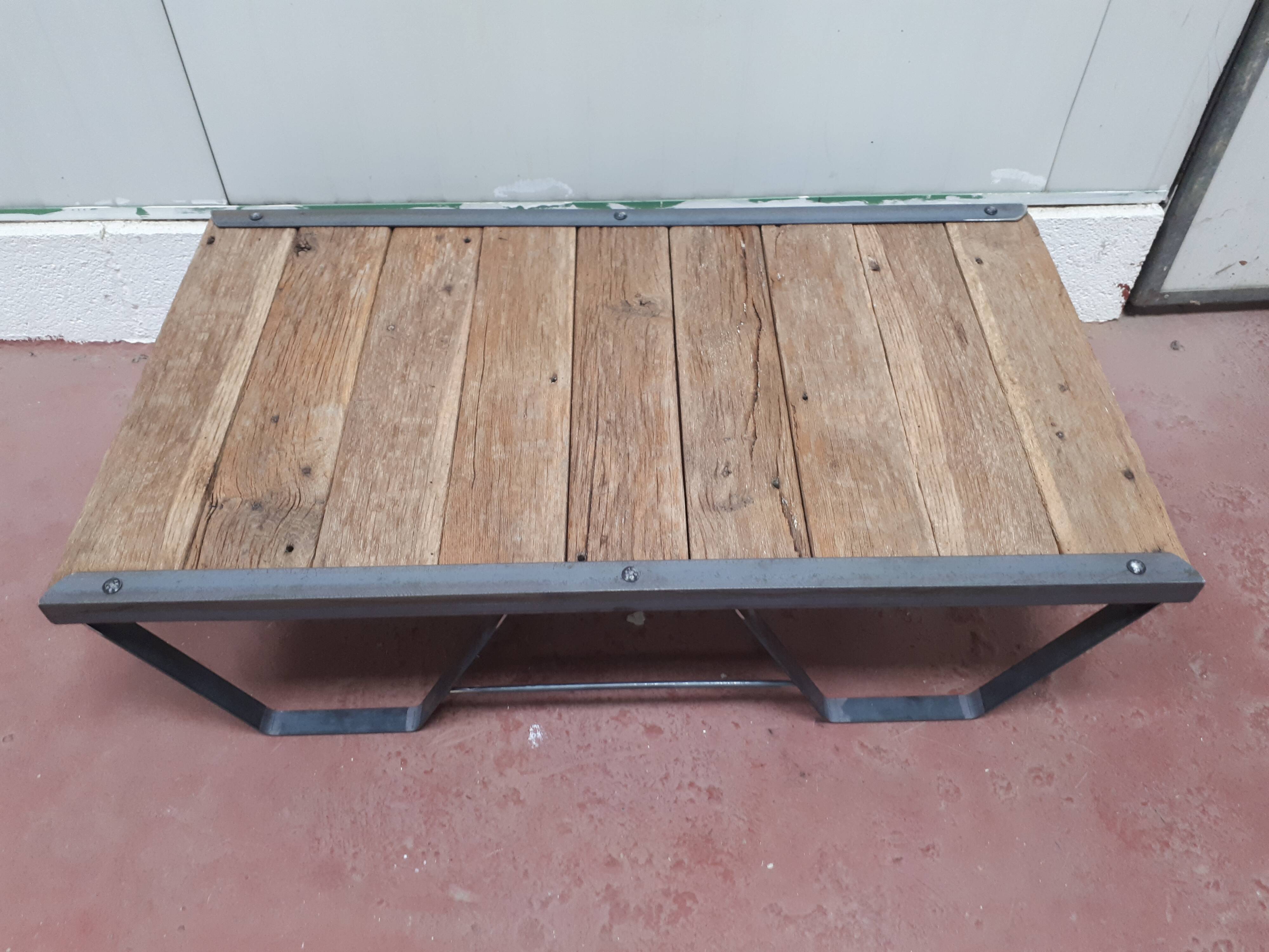 Sncf industrial style coffee table
